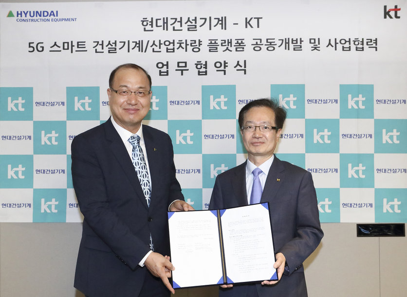 Hyundai Construction Equipment se asocia con KT para avanzar en soluciones logísticas inteligentes